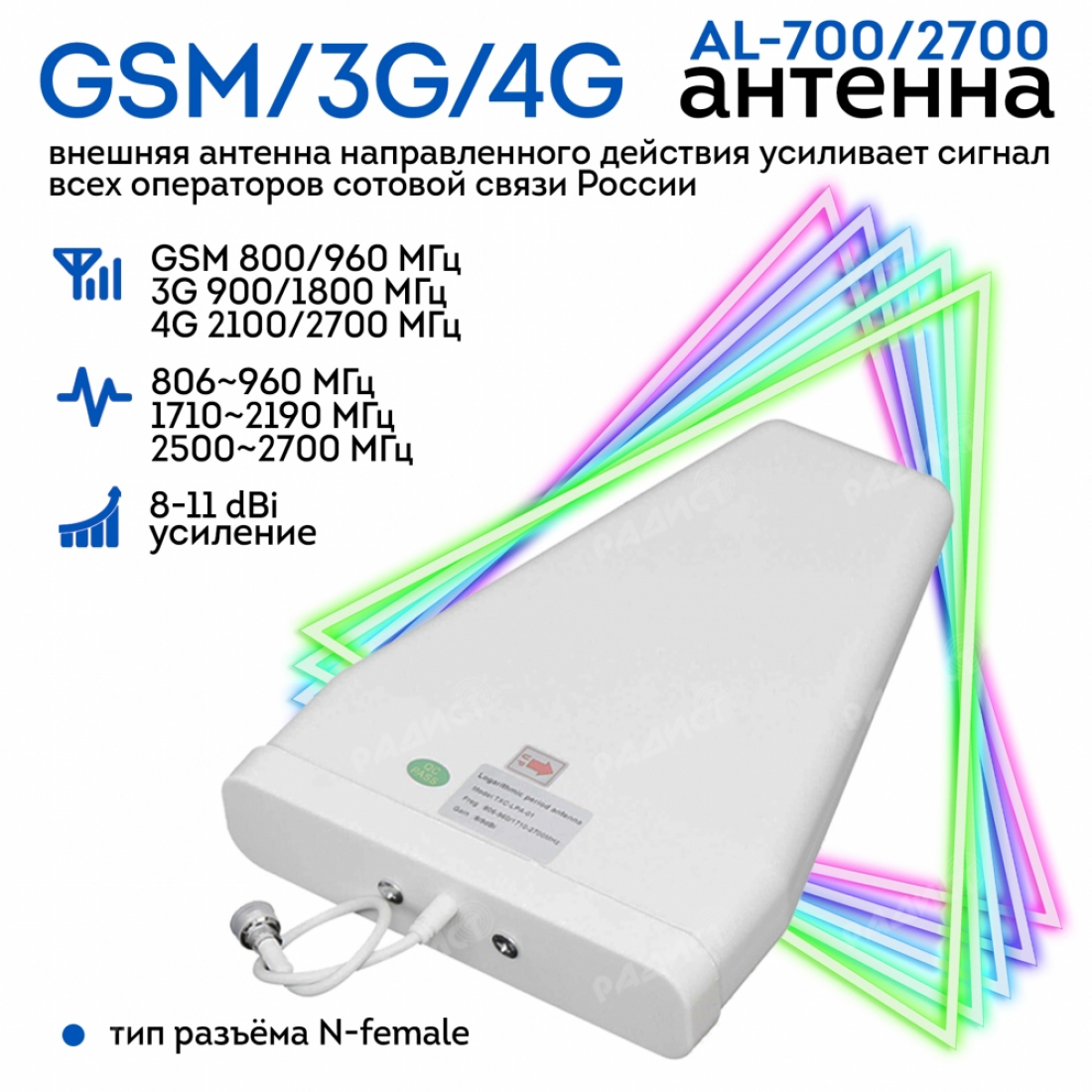 Антенна GSM/3G/4G AL-700/2700-11