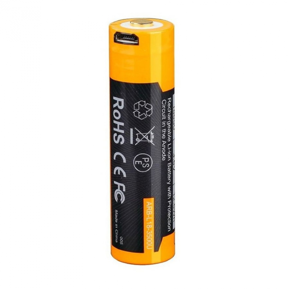 Аккумулятор 18650 Fenix ARB-L18 3500U mAh с разъемом для USB
