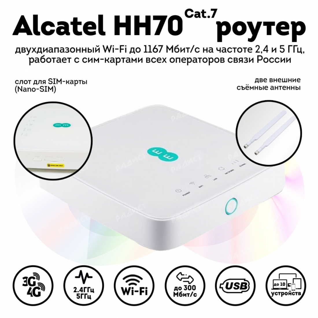 Роутер Alcatel HH70 CAT.7