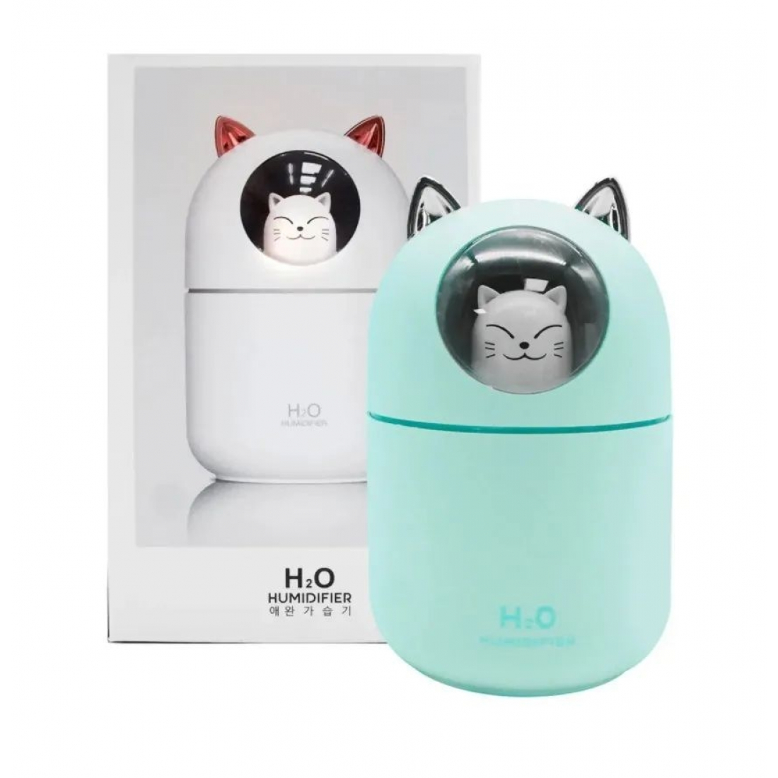 Увлажнитель воздуха Humidifier H2O Кот Бирюзовый