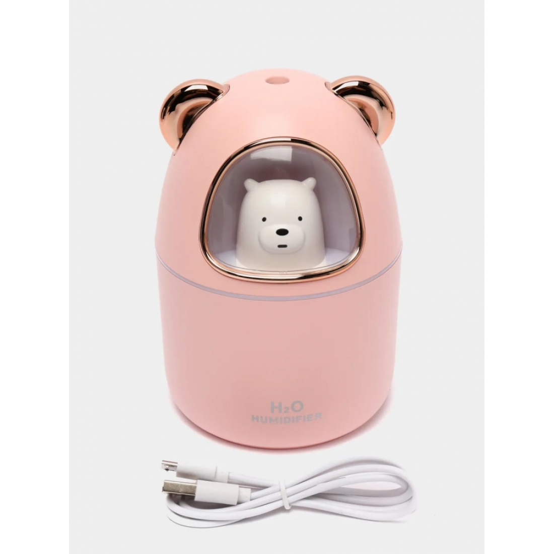 Увлажнитель воздуха Humidifier H2O Мишка розовый