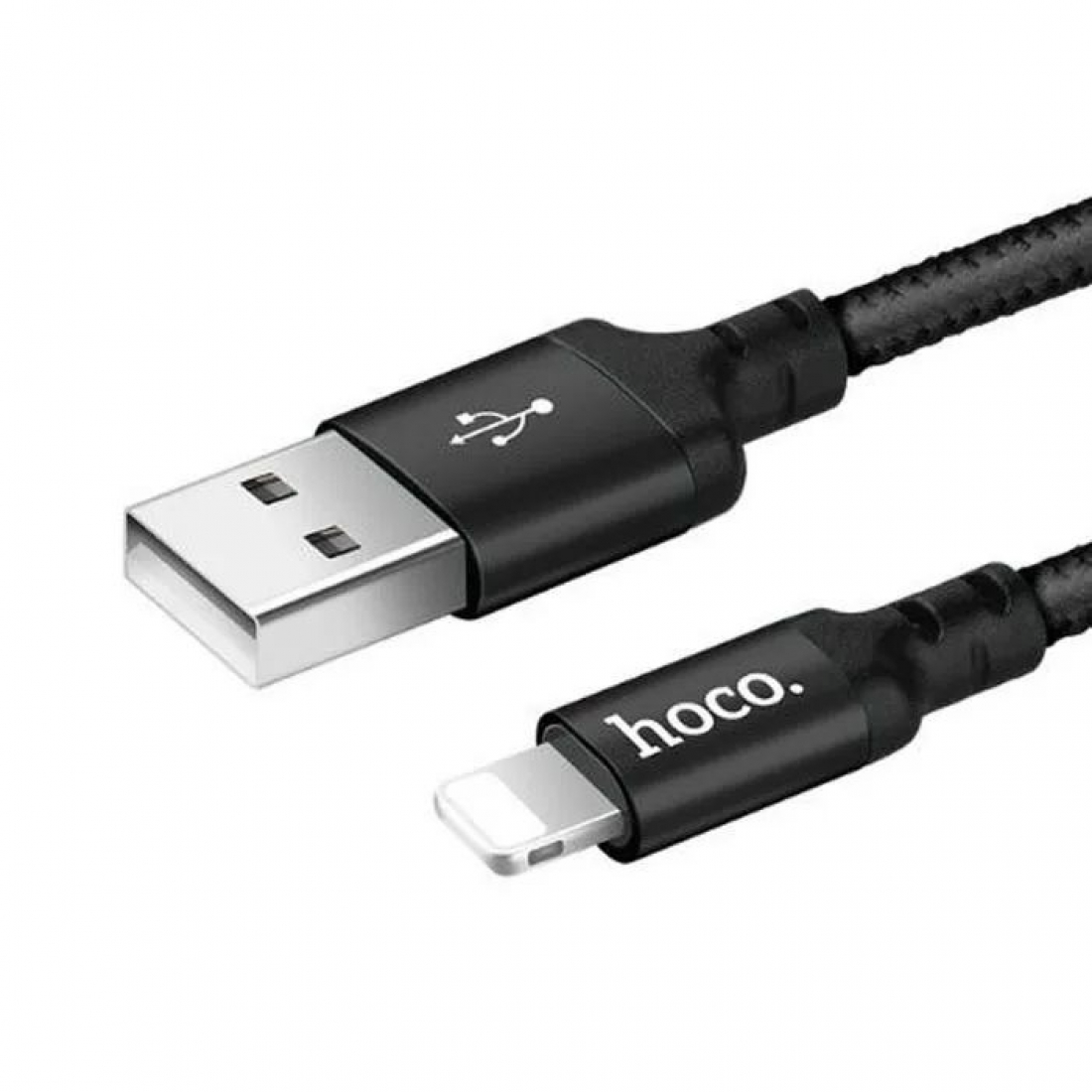 Кабель Lightning X14 2A черный Hoco 1m