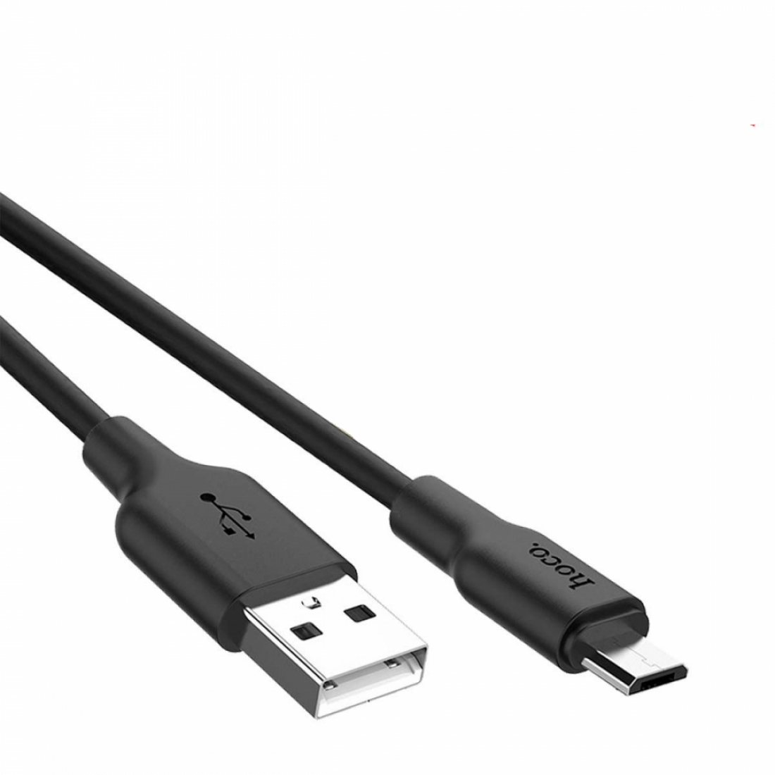 Кабель Micro X21 2.4A черный Hoco 1m