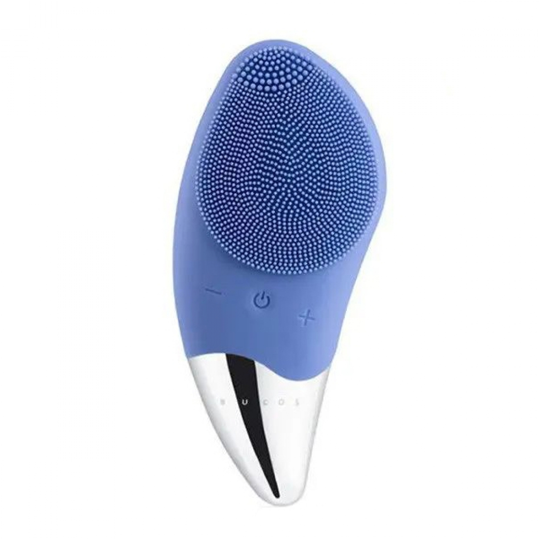 Электрический силиконовый вибромассажер, синий, для лица Facial Brush