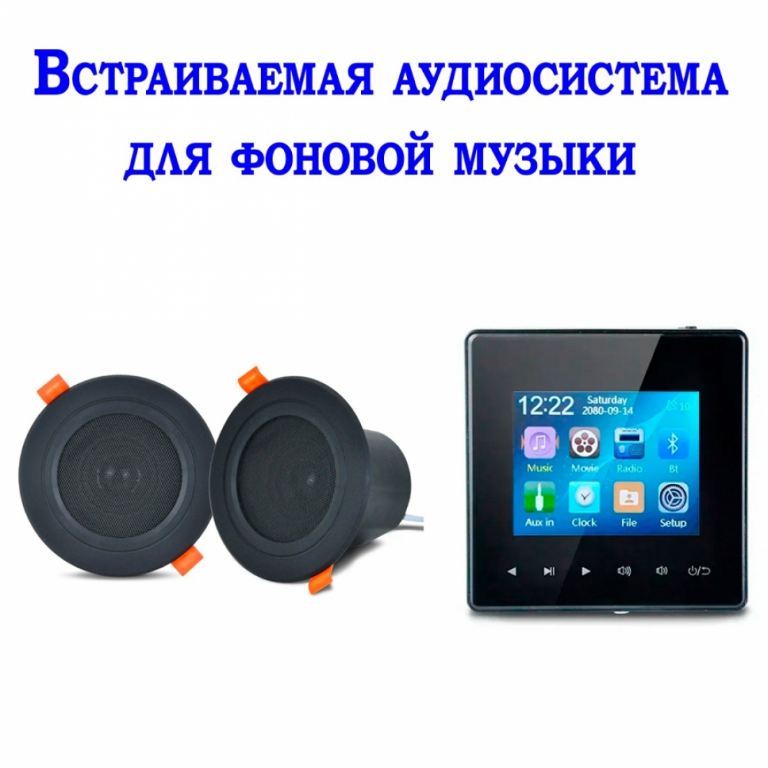 Встраиваемая аудиосистема для фоновой музыки(CR313) 220G-B с блоком управления