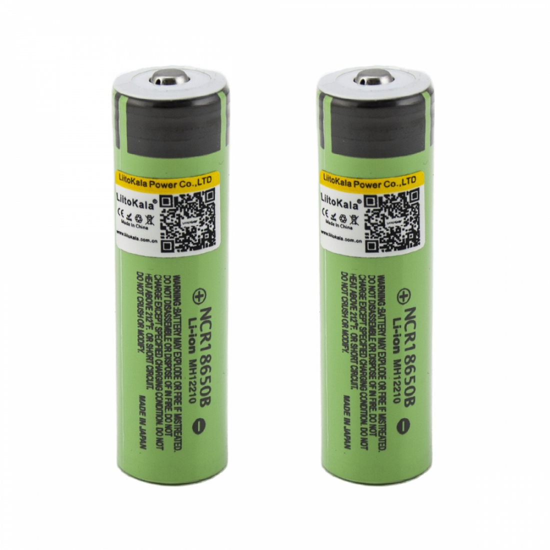 Аккумулятор LiitoKala NCR18650B Li-Ion 3400mAh 2шт