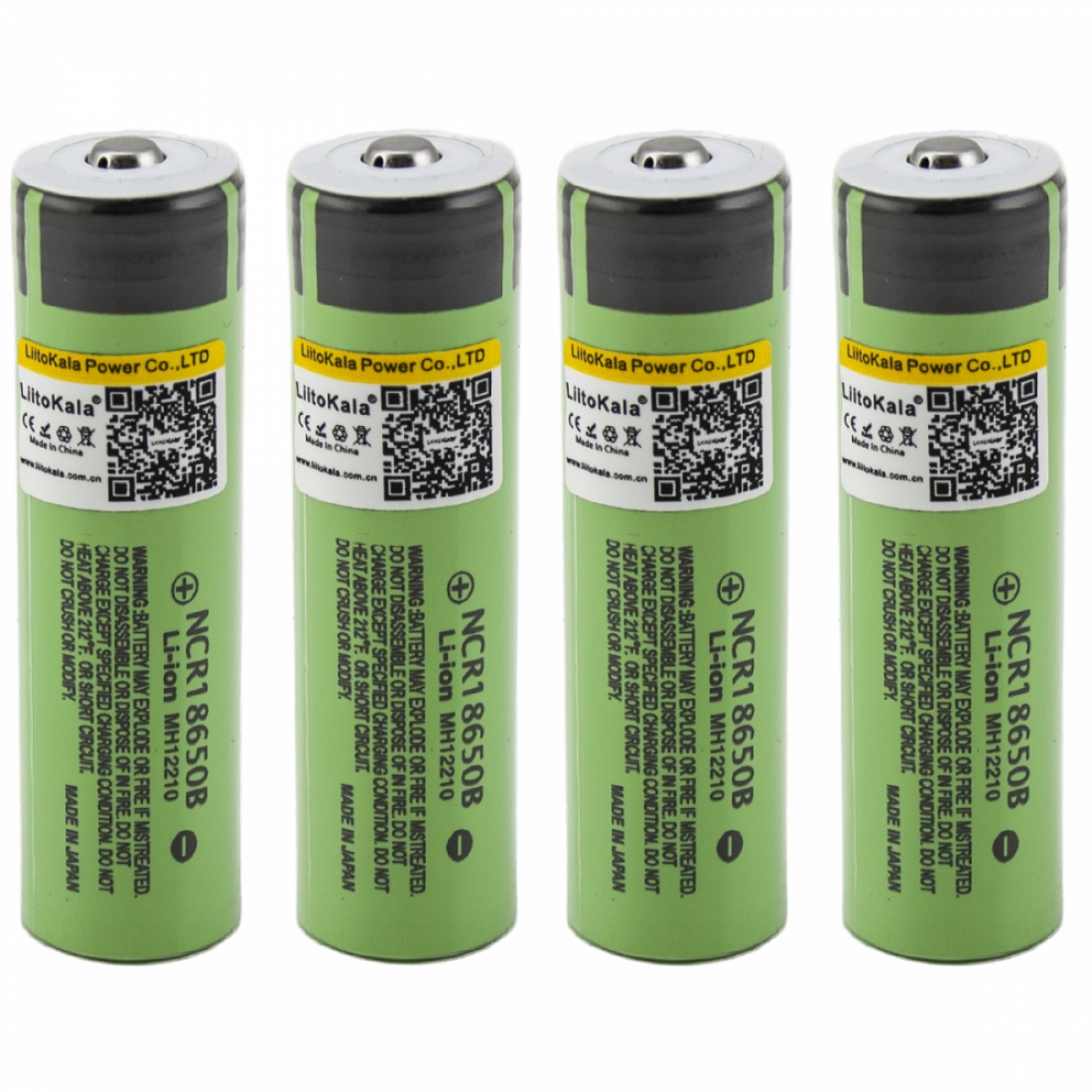 Аккумулятор LiitoKala NCR18650B Li-Ion 3400mAh 4шт