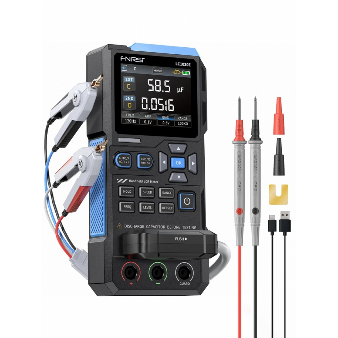 Цифровой LCR измеритель FNIRSI LC1020E