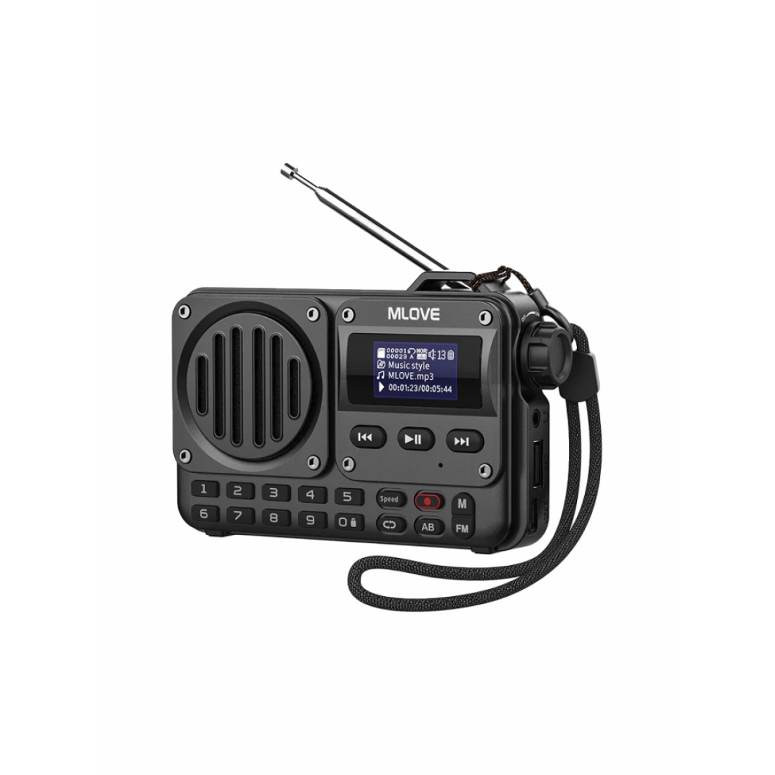 Портативная Bluetooth-колонка MLOVE BV800 (портативное FM радио, MP3-плеер, MicroSD)