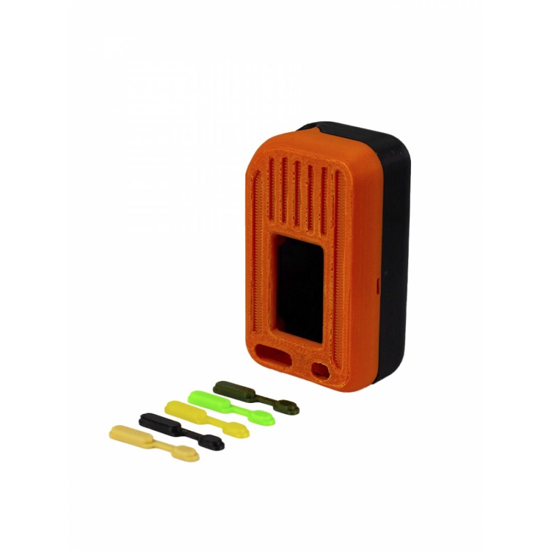Корпус для Meshtastic (Мештастик) Heltec T114 с местом под GPS модуль (оранжево-черный)