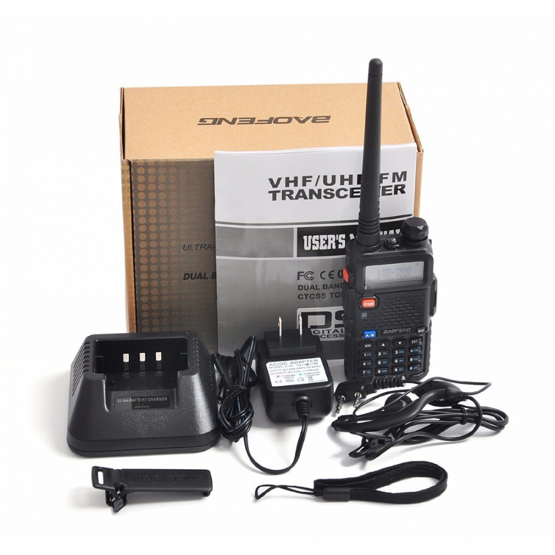 Baofeng UV-5R  8W (3 режима мощности) + подарок