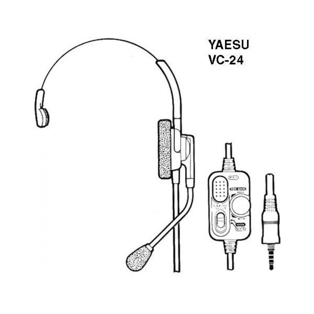 Гарнитура наголовная с VOX Yaesu SSM-64A (VC-24)