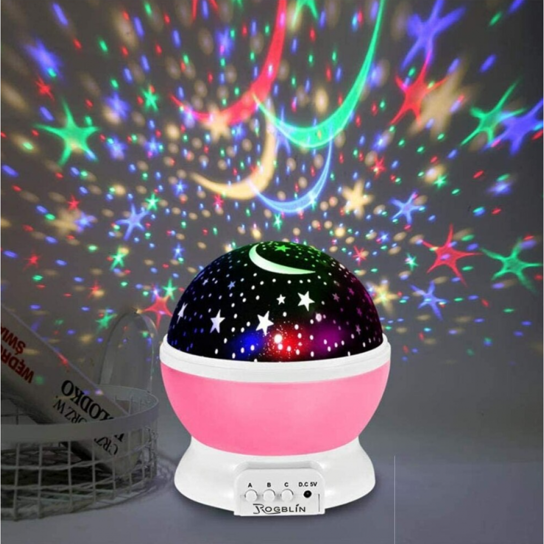 Ночник-проектор Звездное небо Star Master Dream Pink