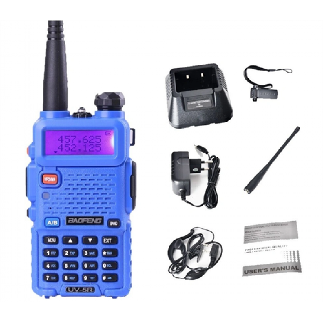 Baofeng UV-5R 8 Вт цветные (синяя)