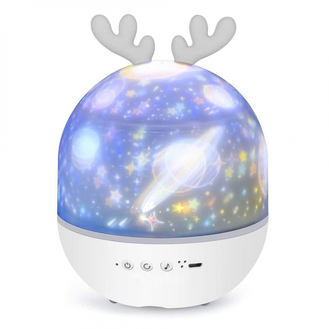 Светильник - проектор звёздного неба Cute elf deer projection lamp + пульт управления