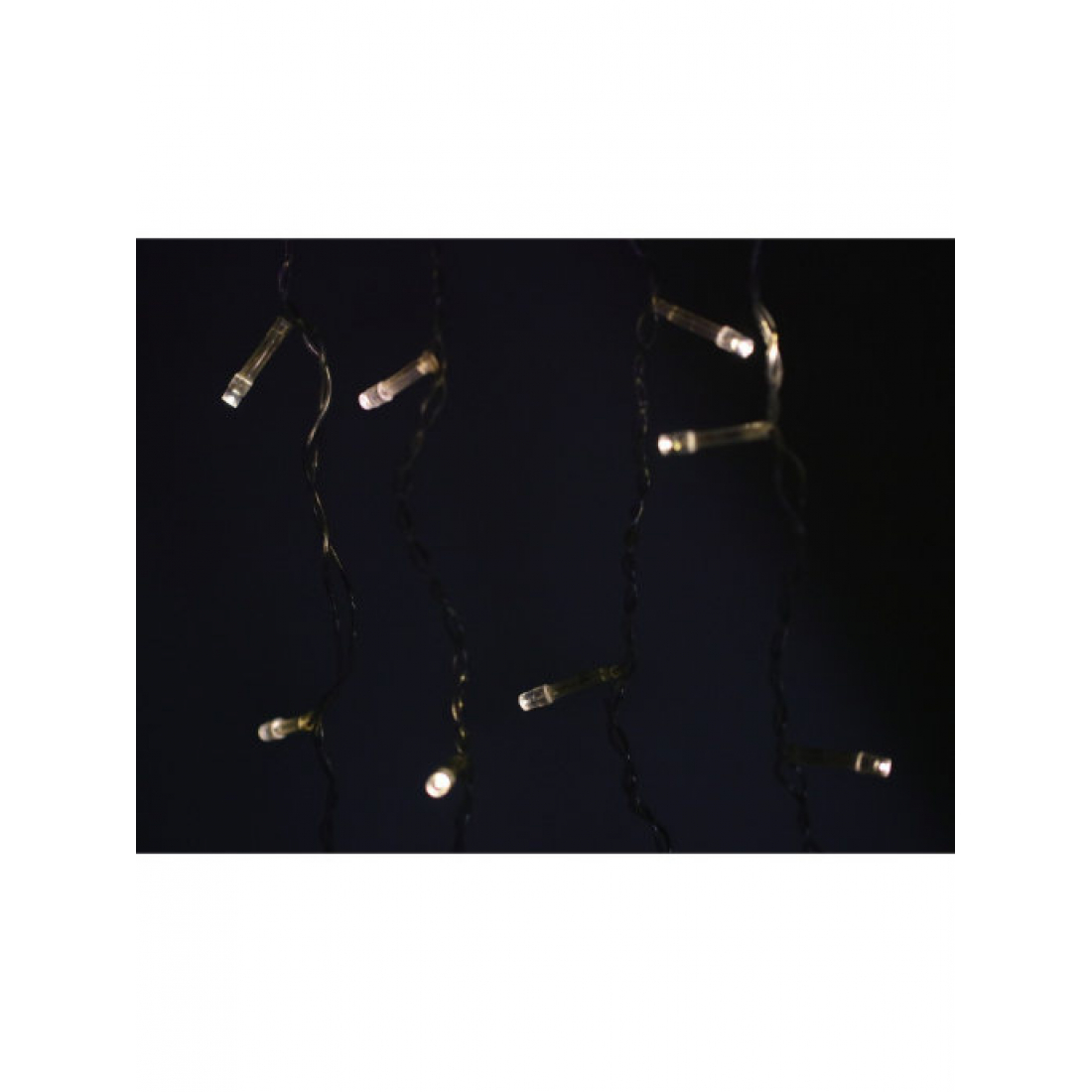 Гирлянда светодиодная Ecola Бахрома 3x0.5м 80Led IP20 белый холодный