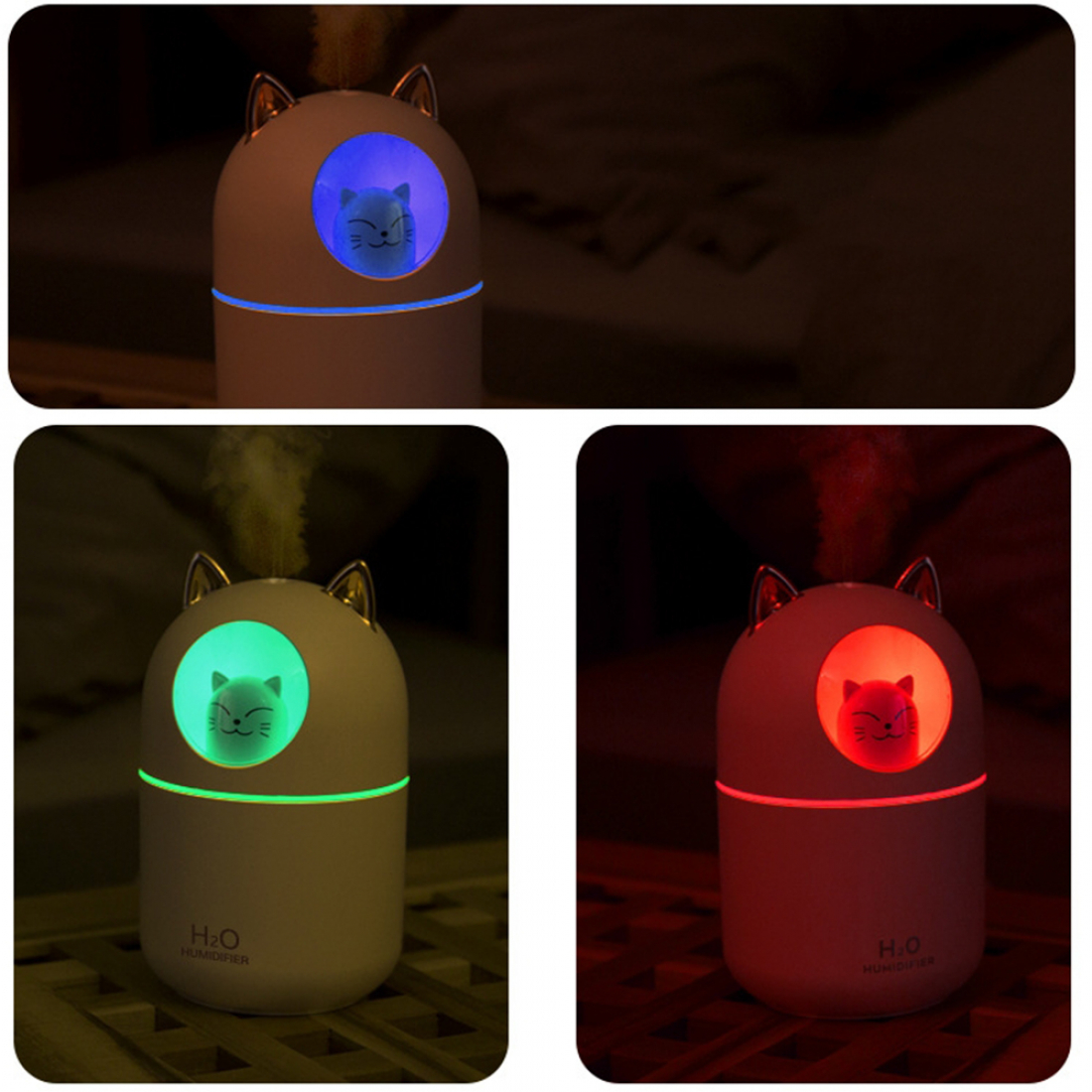 Увлажнитель воздуха Humidifier H2O Кот Розовый
