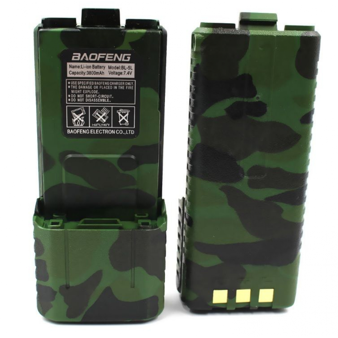 Аккумулятор Baofeng BL-5 камуфляж Li-ion 3800 mah для раций Baofeng UV-5R