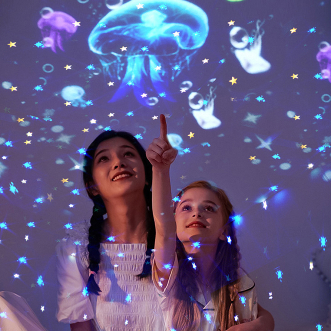 Светильник проектор Starry Ocean Projector с проекцией и эффектом звездного неба