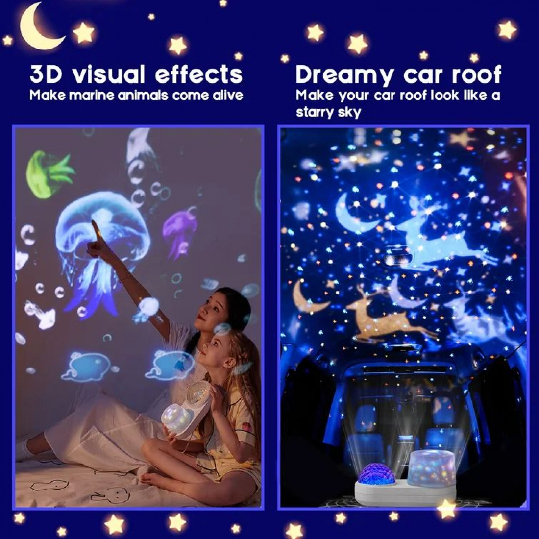 Светильник проектор Starry Ocean Projector с проекцией и эффектом звездного неба