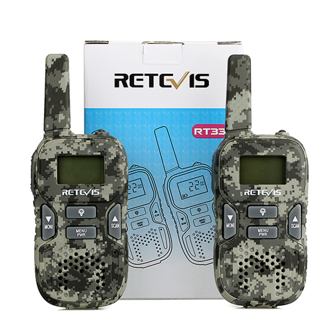 Комплект детских раций Retevis RT-33 Камуфляж