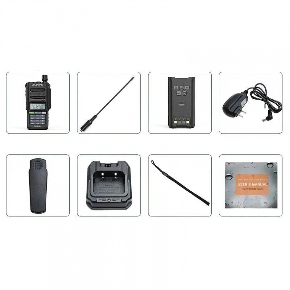 Baofeng UV-9R Pro IP68 и ударопрочный корпус (чёрный)