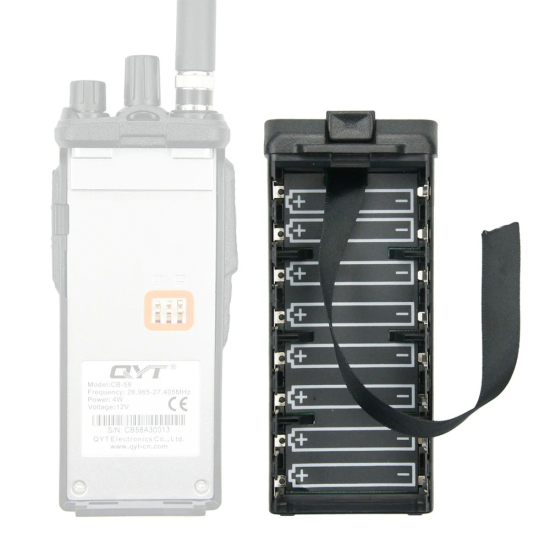 Портативная радиостанция QYT CB-58 CB диапазона (27МГц)
