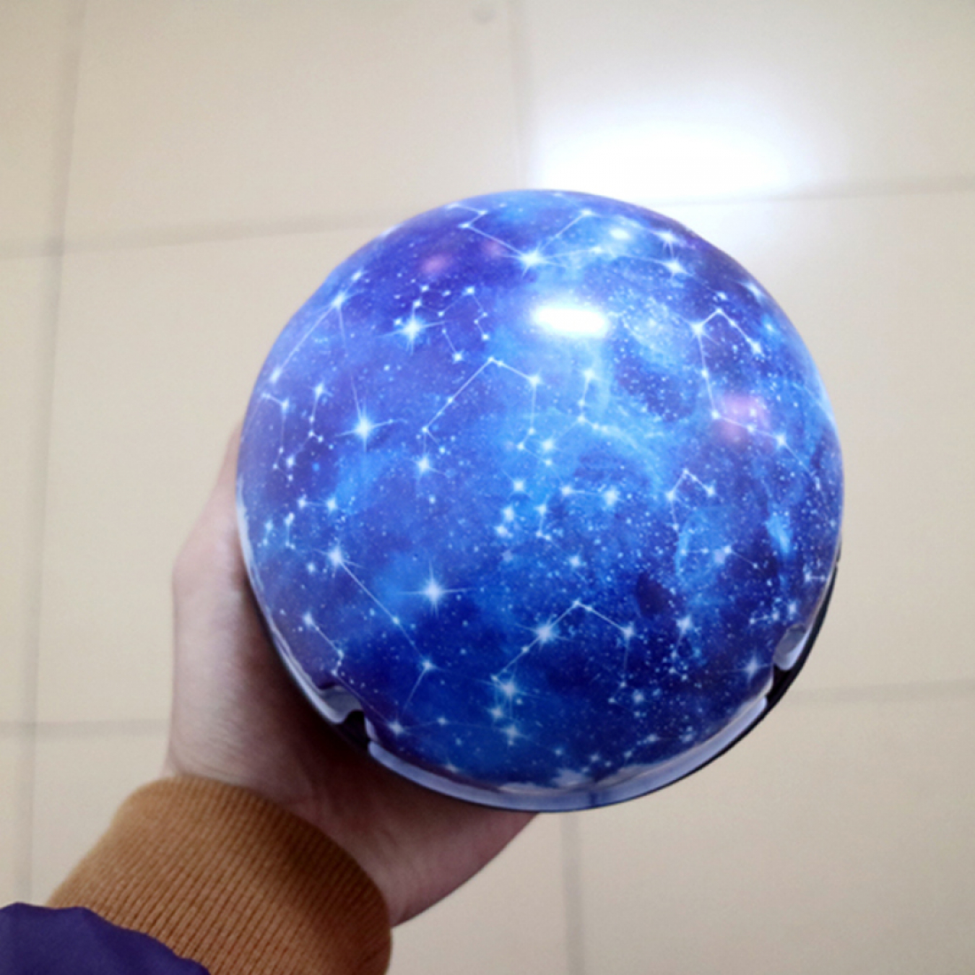 Светильник - проектор звёздного неба (звёзды) Magic Diamonds projection lamp (5 сменных фонов + вращение)