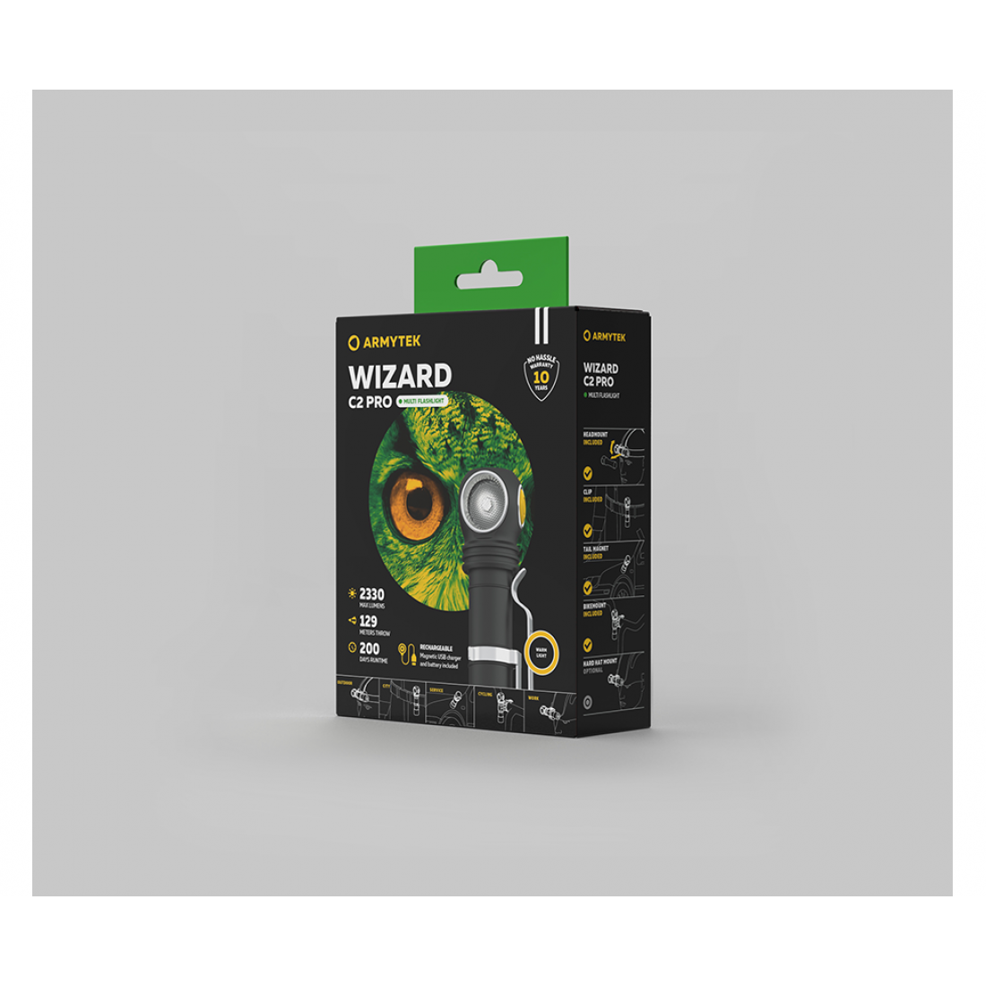 Armytek Wizard C2 PRO Magnet USB XHP50.2, 2330 лм / теплый свет