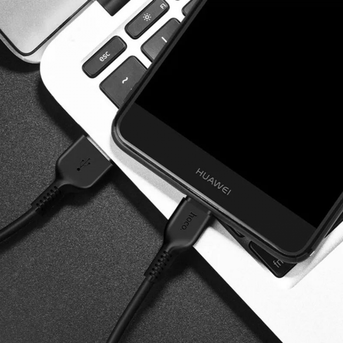 Кабель Type-C X20 3A черный Hoco 3m