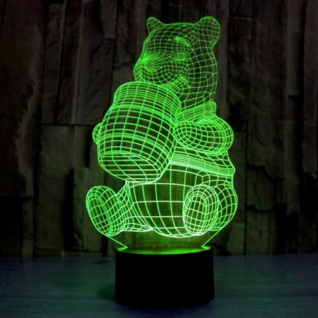 Светодиодный 3D ночник Винни Пух, USB, 8 цветов