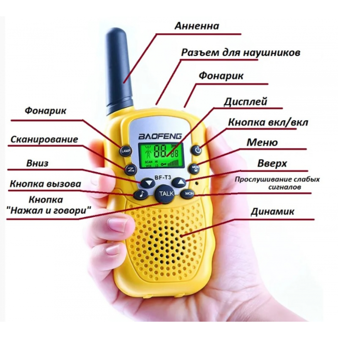 Baofeng BF-T3 - желтый