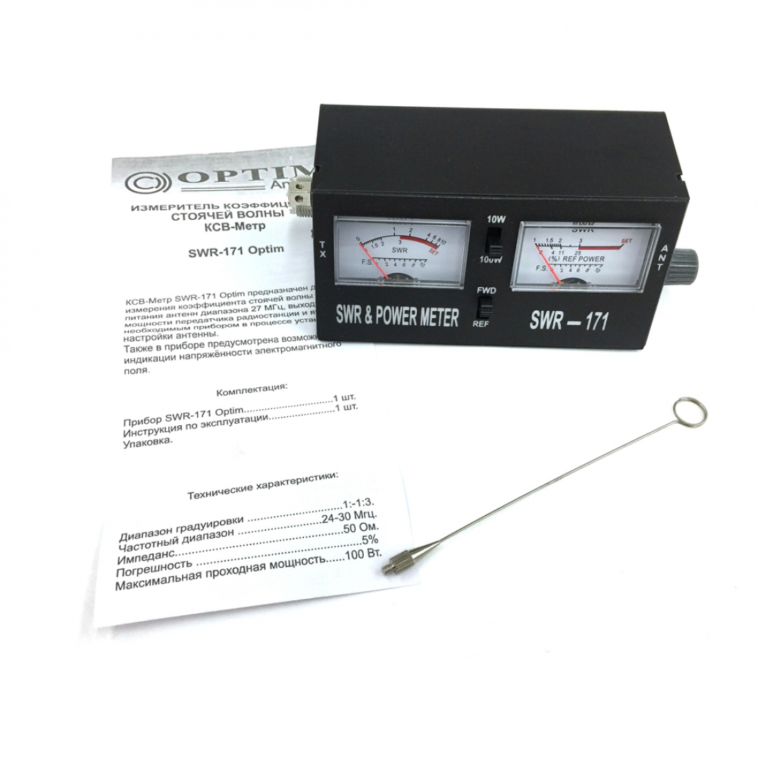 КСВ метр Optim SWR-171