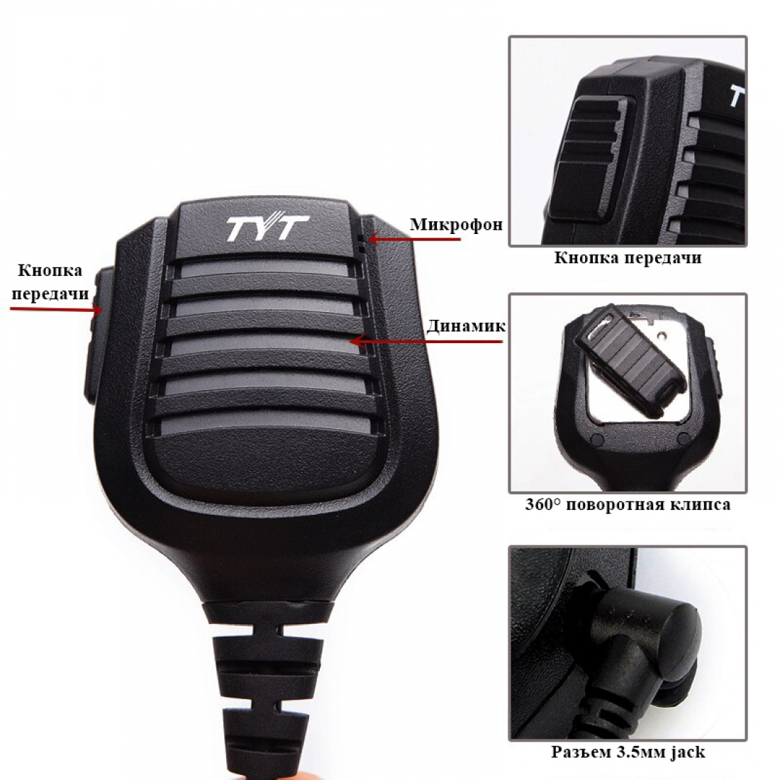 Тангента TYT IP67 влагозащищенная (разъем Kenwood)