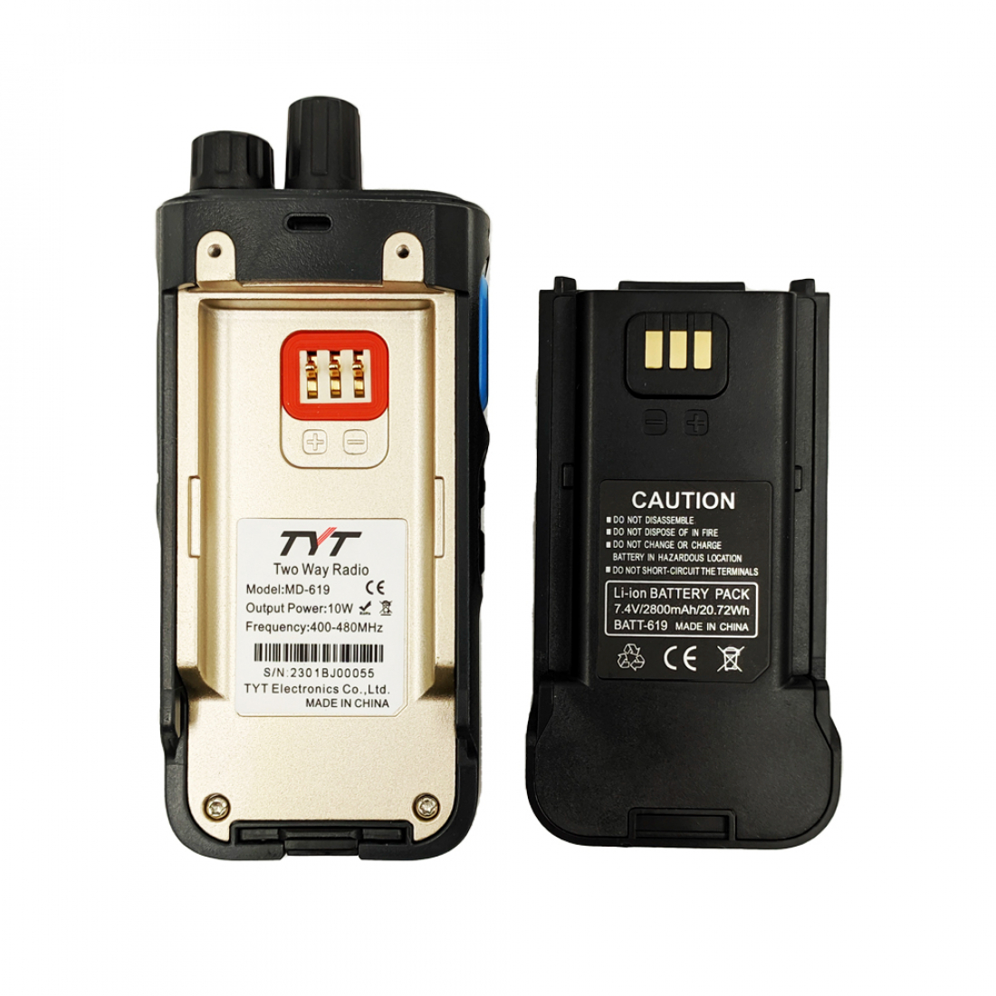 Цифровая рация TYT MD-619 10Вт Type-C
