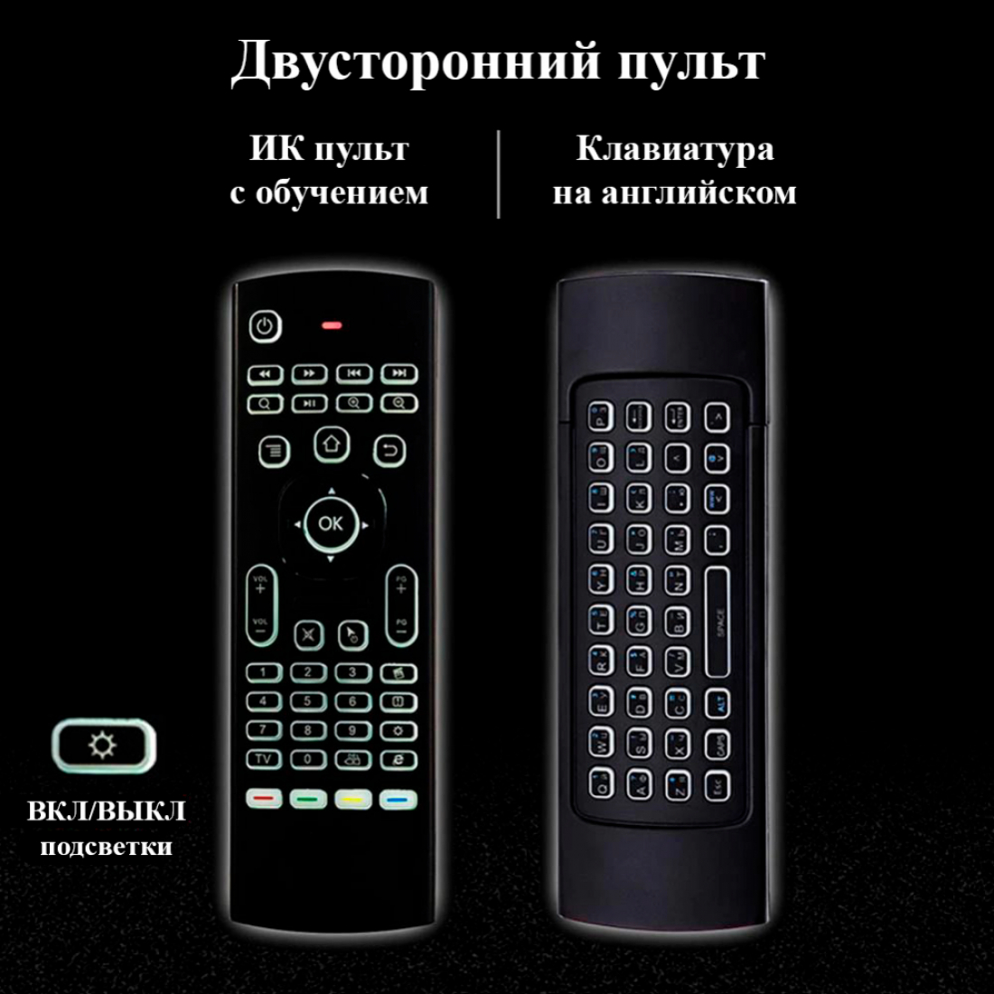 Универсальный пульт-клавиатура MX3-LM с функцией аэромыши