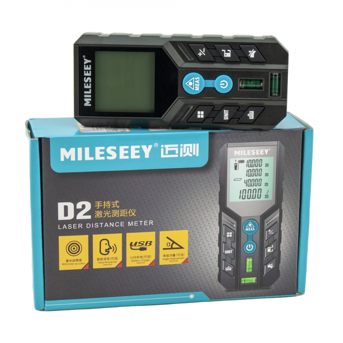 Лазерный дальномер Mileseey D2 до 120 м