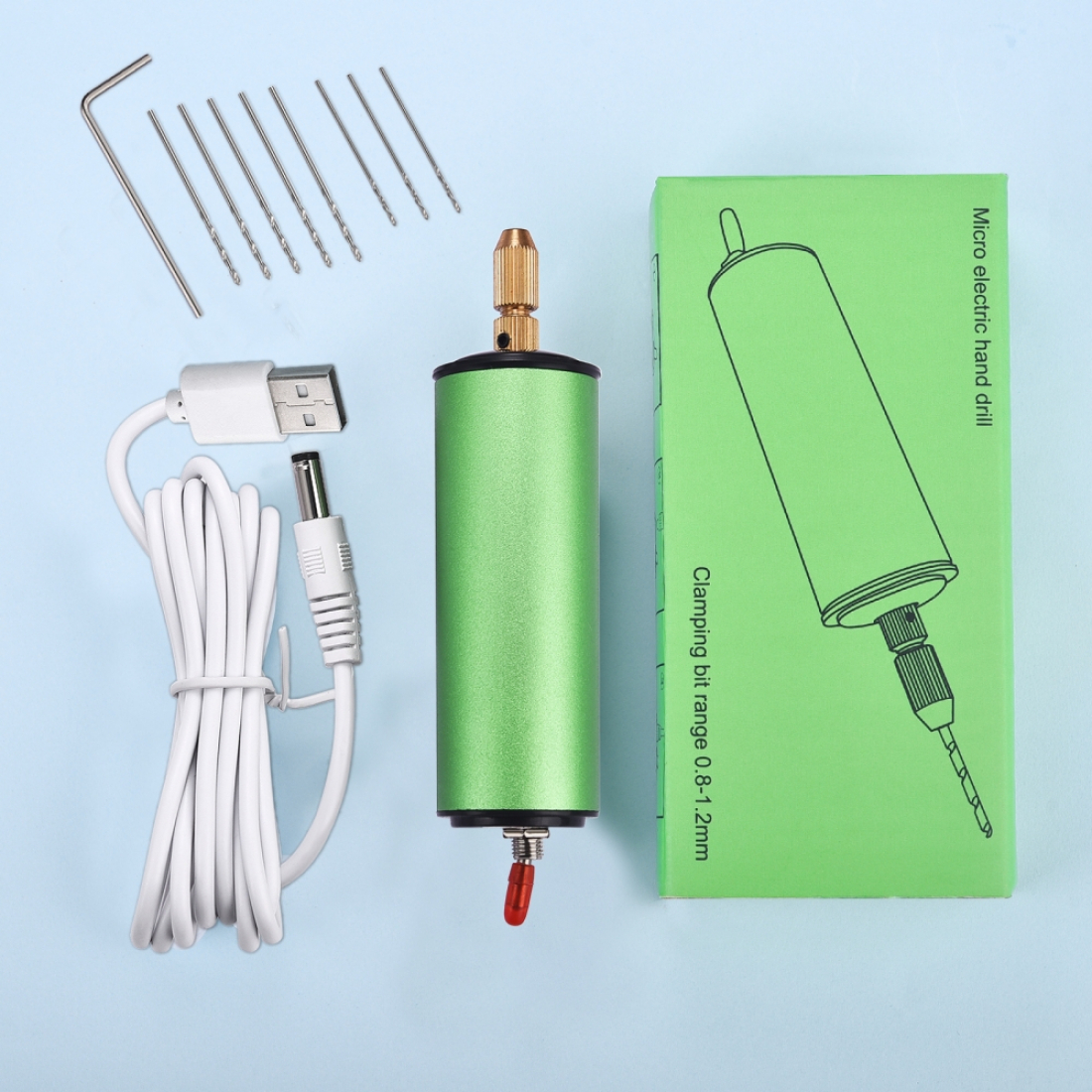 Мини-дрель USB, микродрель (для печатных плат, моделирования и др. мелких работ)