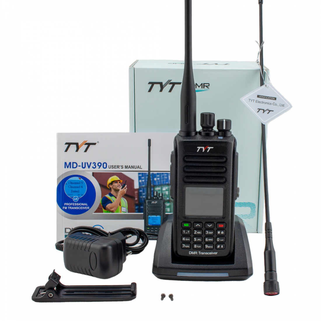 Цифровая рация TYT MD-UV390 DMR AES256, TYPE-C