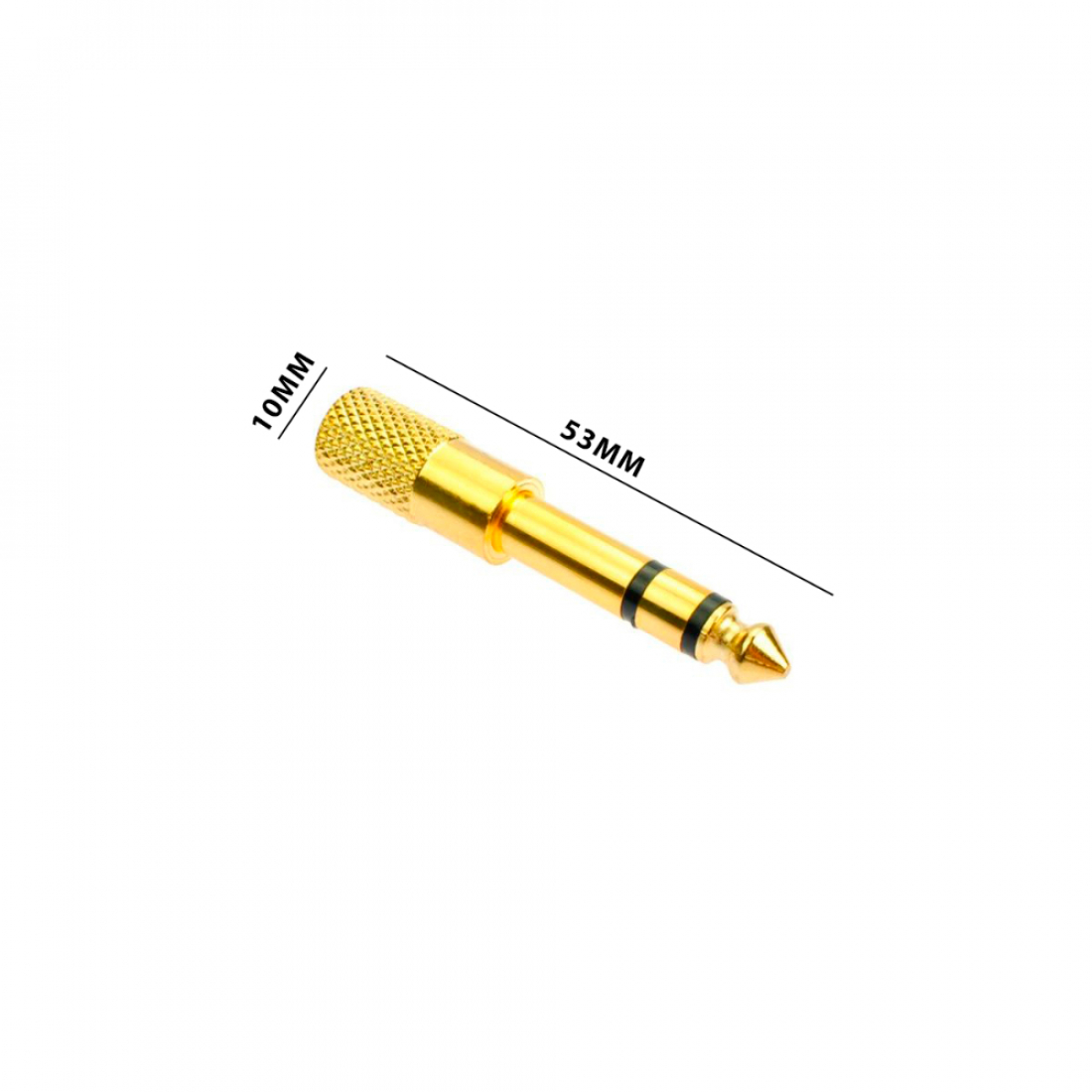 Стерео переходник Jack 6.3мм на mini Jack 3.5мм