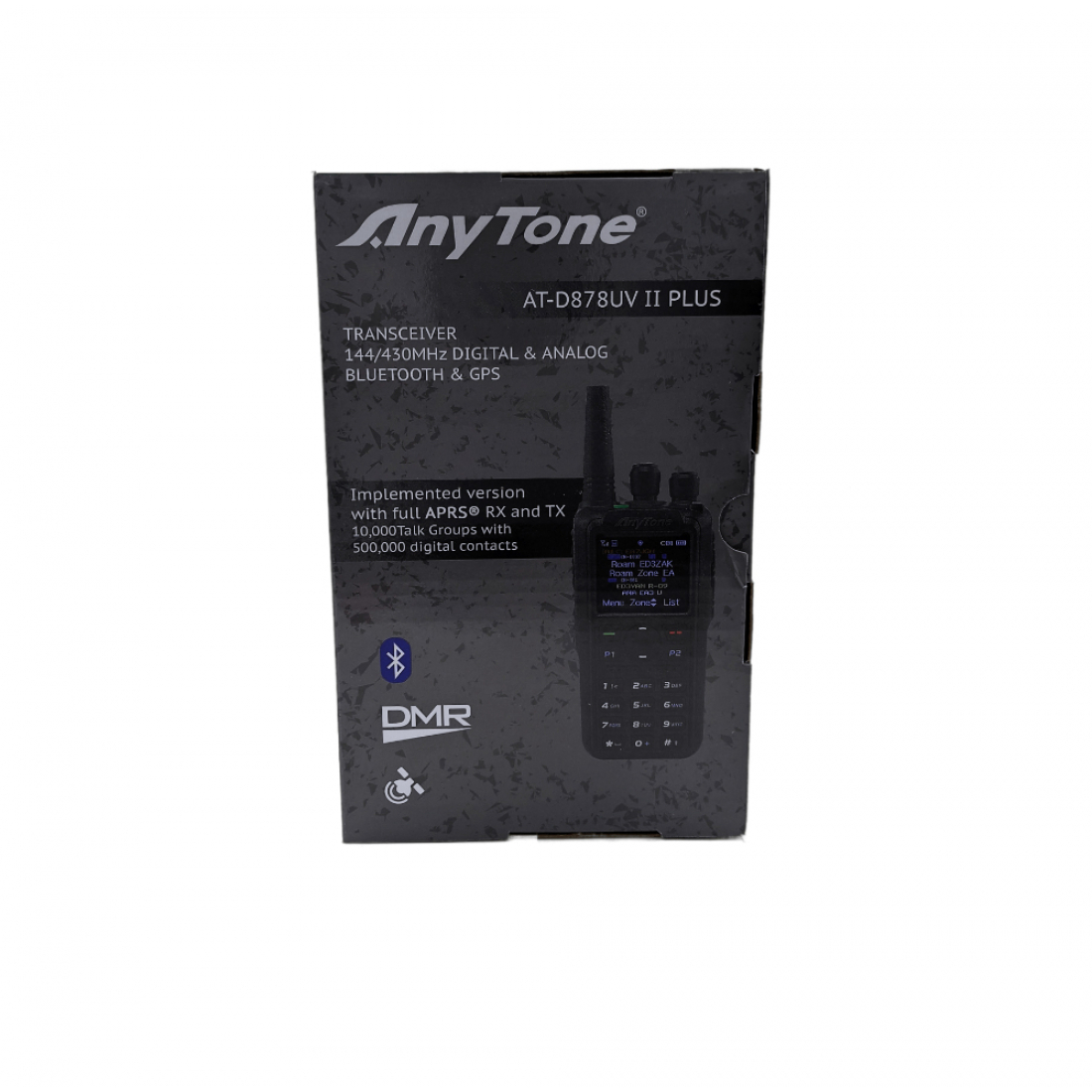 Anytone AT-D878UV II Plus AES256 (GPS+Bluetooth) TYPE C с доп АКБ QB-44HL с TYPE-C