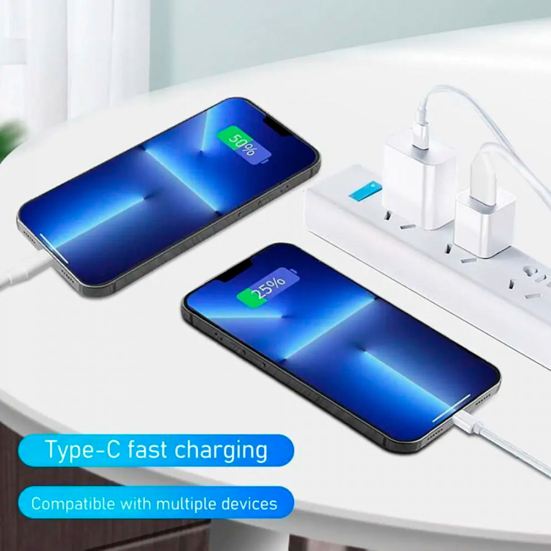 Кабель USB 3.0 - USB Type C  1метр, 120W
