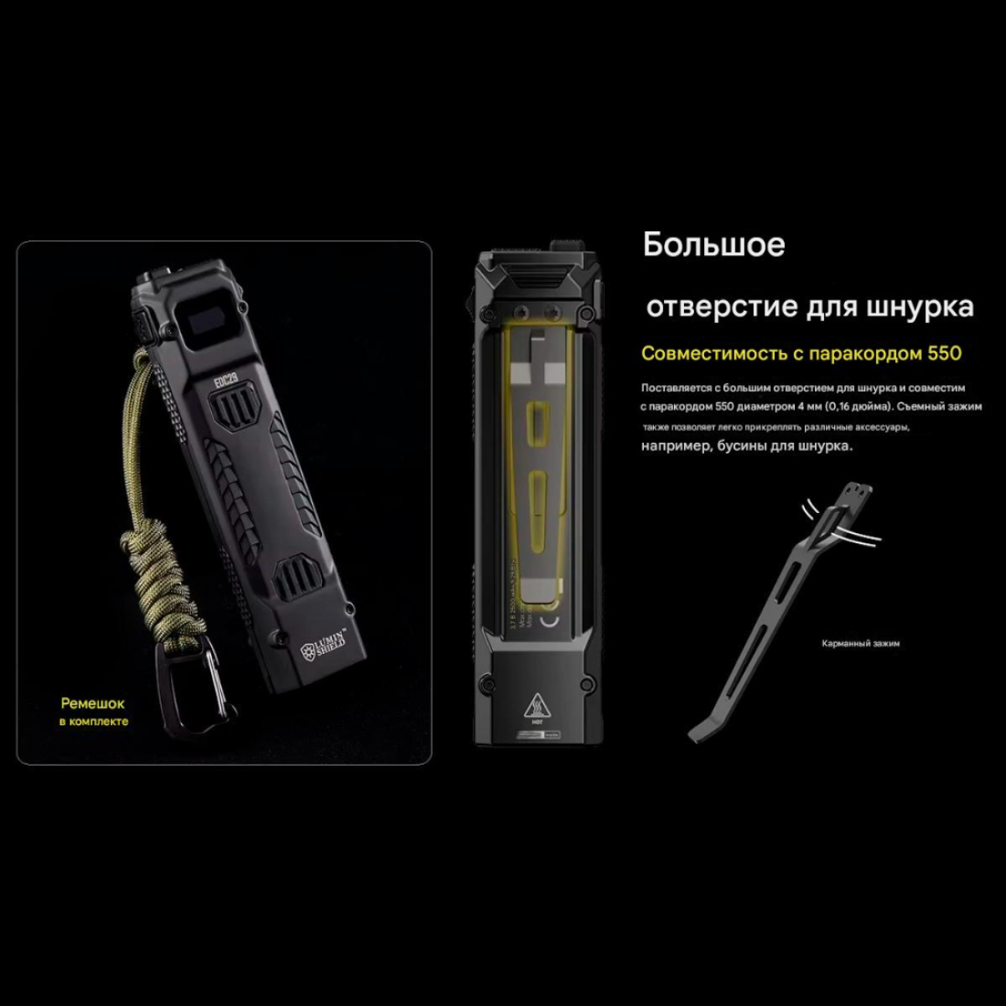 Фонарь тактический светодиодный Nitecore EDC29 6500 люмен IP54