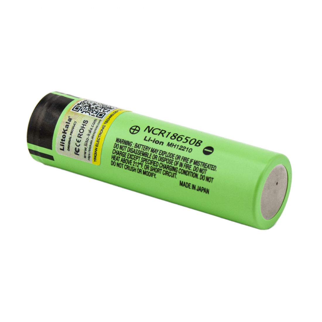 Аккумулятор LiitoKala NCR18650B Li-Ion 3400mAh 4шт, плоский контакт