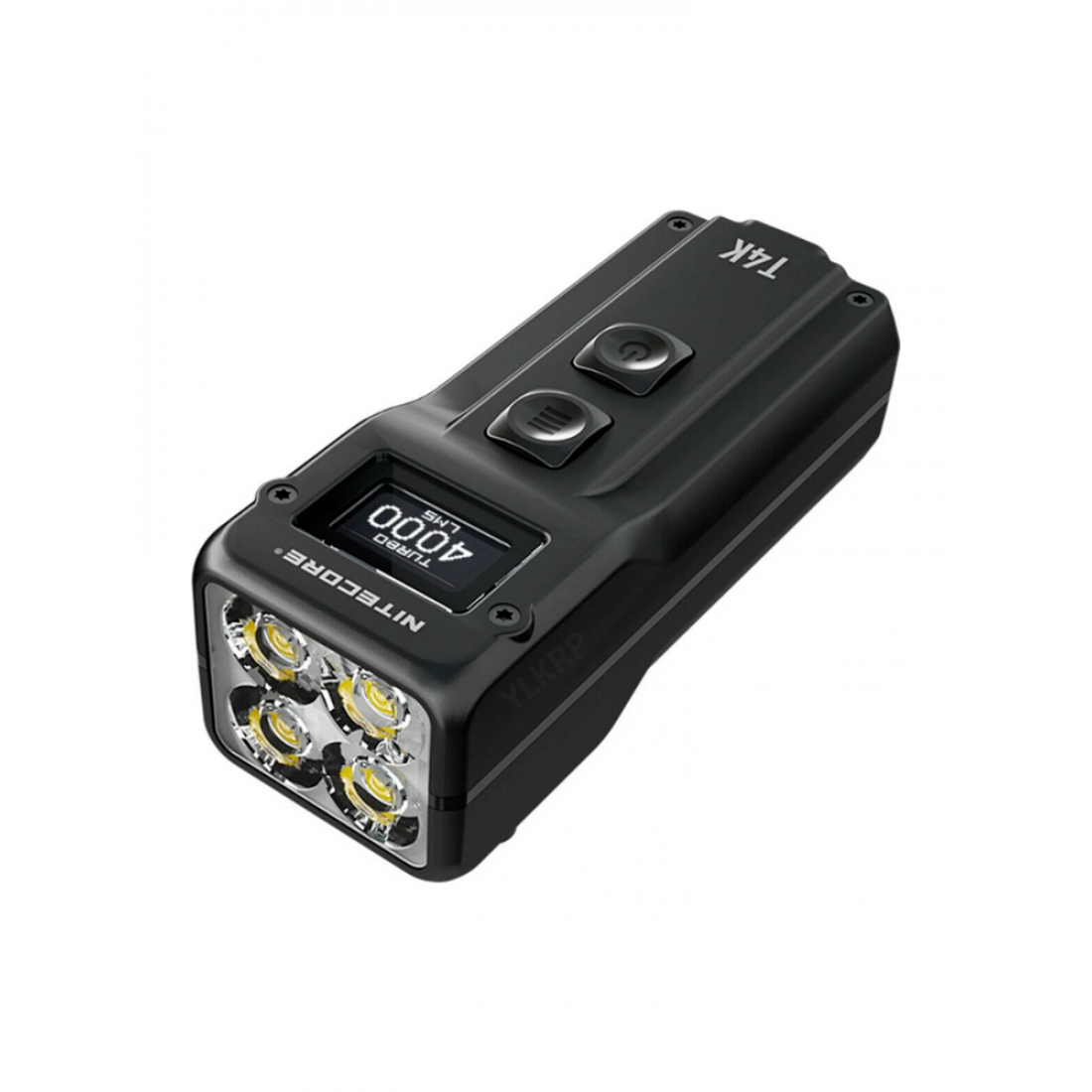 Фонарь брелок светодиодный Nitecore T4K, аккумуляторный, 4000 люмен, черный