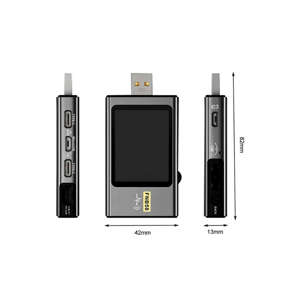 USB тестер FNIRSI FNB58