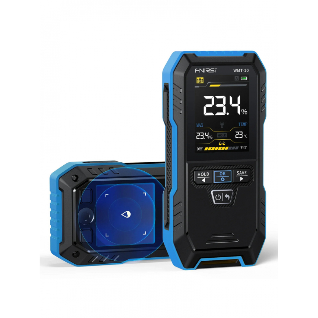 Влагомер FNIRSI WMT-10, индуктивный гигрометр древесины и стен