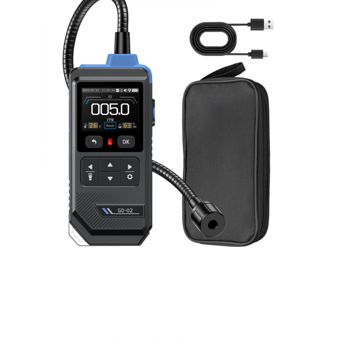 Детектор утечки горючих газов FNIRSI GD-02 3в1