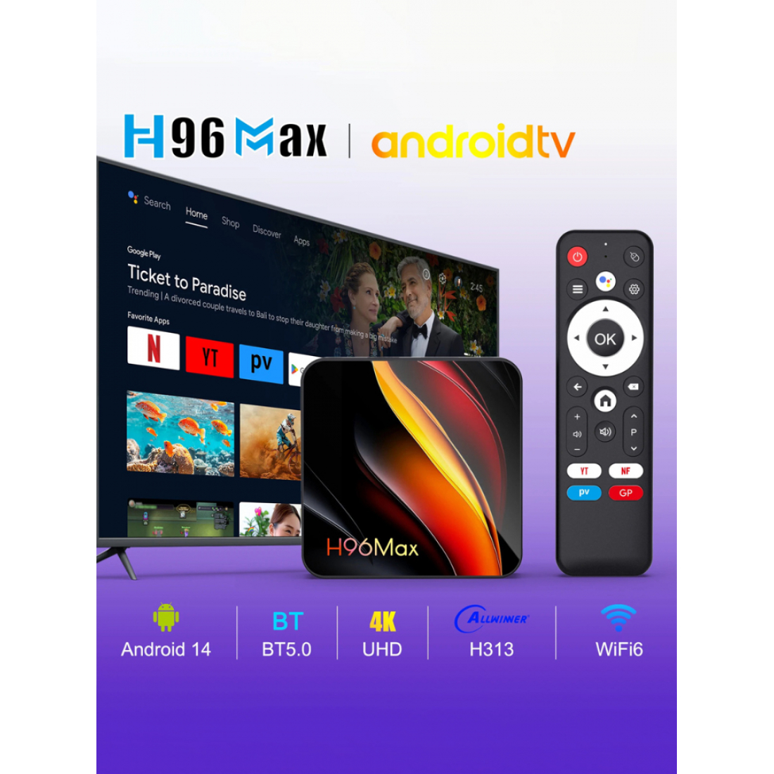 Андроид приставка H96Max ATV 2/8