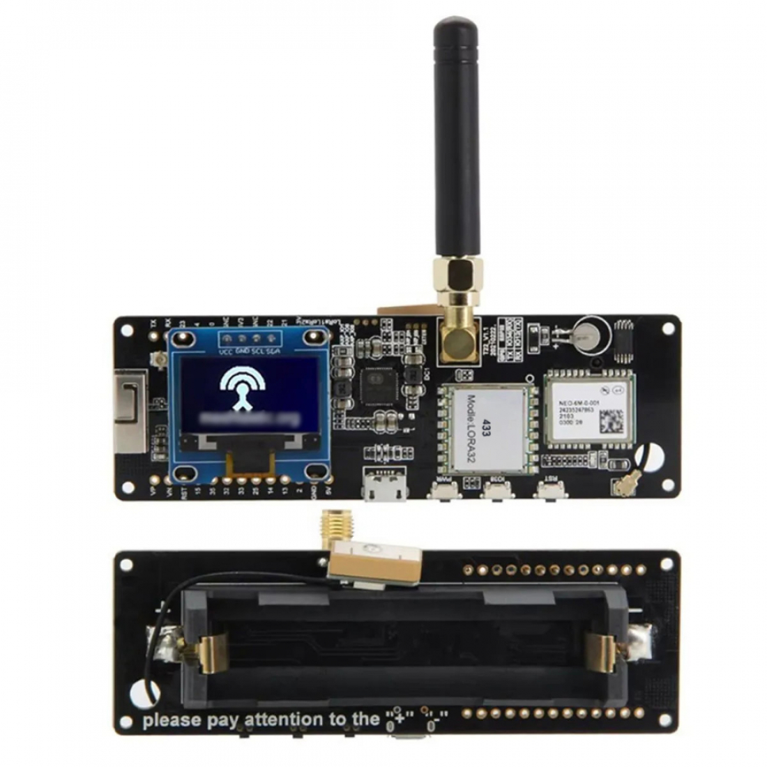 Плата T-Beam Meshtastic V1.2 ESP32 LoRa 433МГц